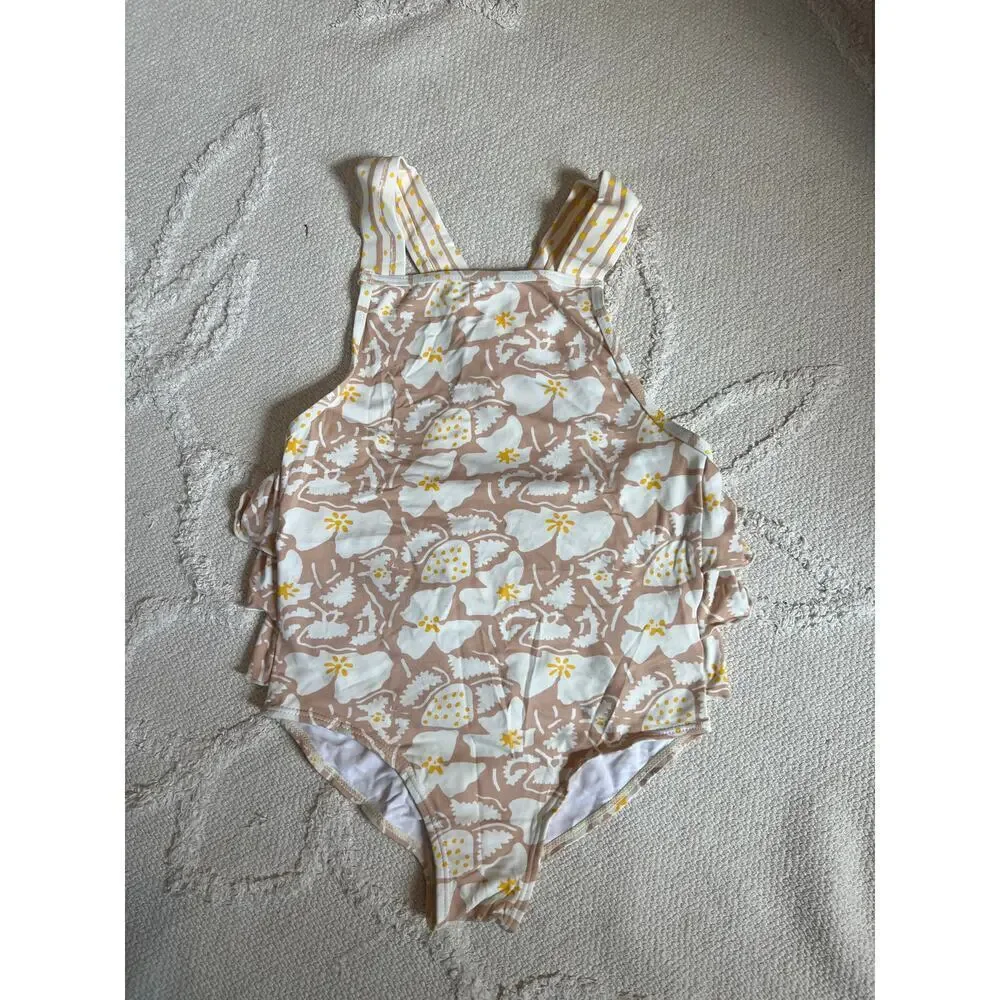 Stella McCartney girls floral swimsuit with ruffles size 8
